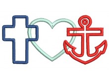 Stickdatei - Glaube Liebe Hoffnung